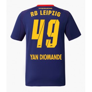 Fotbalové Dres RB Leipzig Yan Diomande #49 Venkovní Oblečení 2025-26 Krátký Rukáv